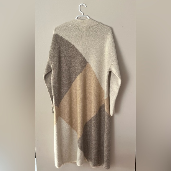 RUBY MOON Soft Long Cardigan Color Block / Long Sleeve - Picture 5 of 9